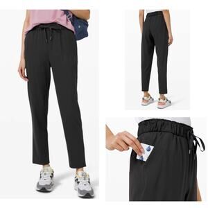 Lululemon Keep Moving Stretch High Rise Pant Black W5CRBS Women’s Size 2 Nulu